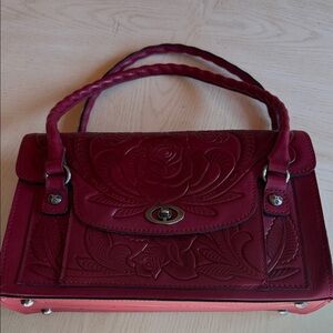 Patricia Nash Embossed Rose Satchel